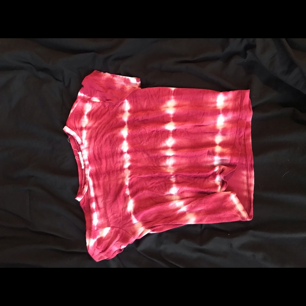 LA Hearts tie die crop top size small